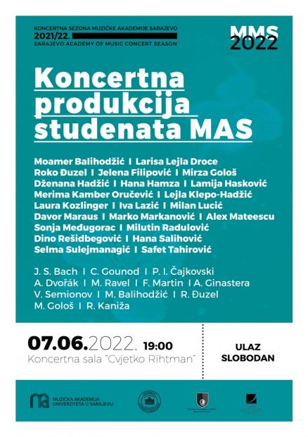 Studenti Muzičke akademije UNSA na Majskim muzičkim svečanostima
