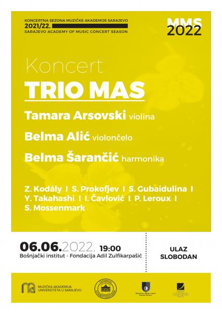 Trio MAS na Majskim muzičkim svečanostima