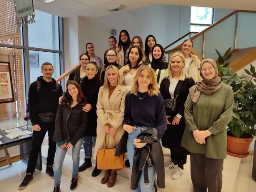 Posjeta studenata Fakulteta političkih nauka UNSA Gazi Husrev-begovoj biblioteci