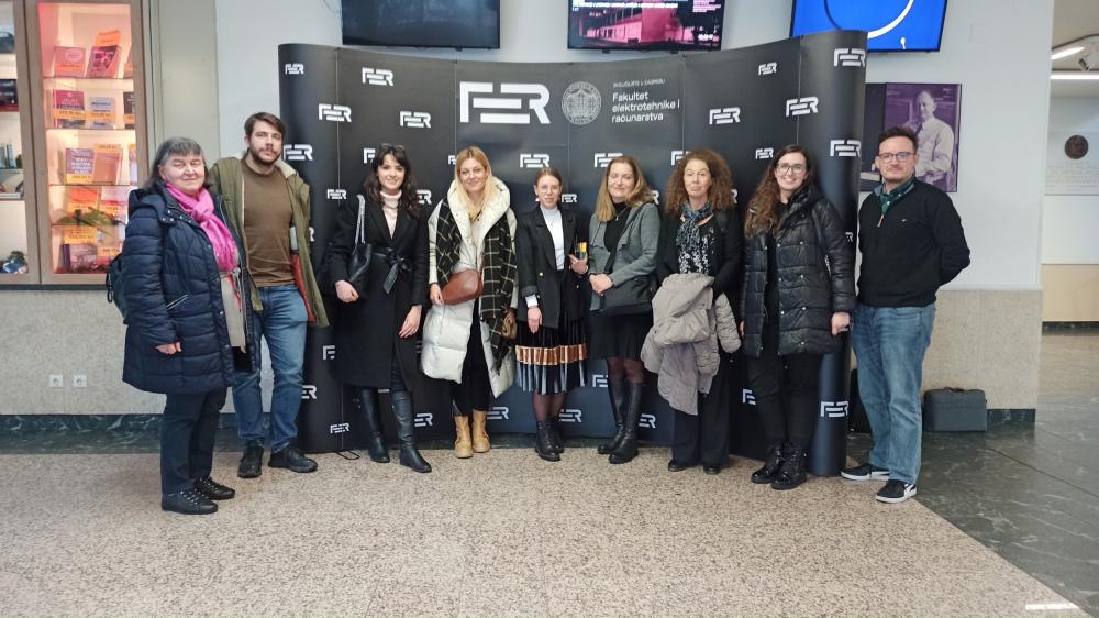 Projekat "Pristupačnost – temeljne pretpostavke učenja i podučavanja mladih s invaliditetom – podrška studentima" | Studijska posjeta Fakultetu elektrotehnike i računarstva Sveučilišta u Zagrebu