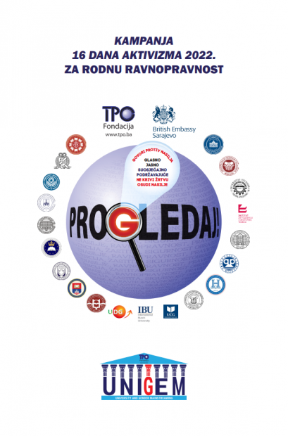 U organizaciji TPO fondacije iz Sarajeva održano preko 80 događaja na 19 univerziteta u BiH i regiji u sklopu kampanje “16 dana aktivizma za rodnu ravnopravnost ” projekta UNIGEM