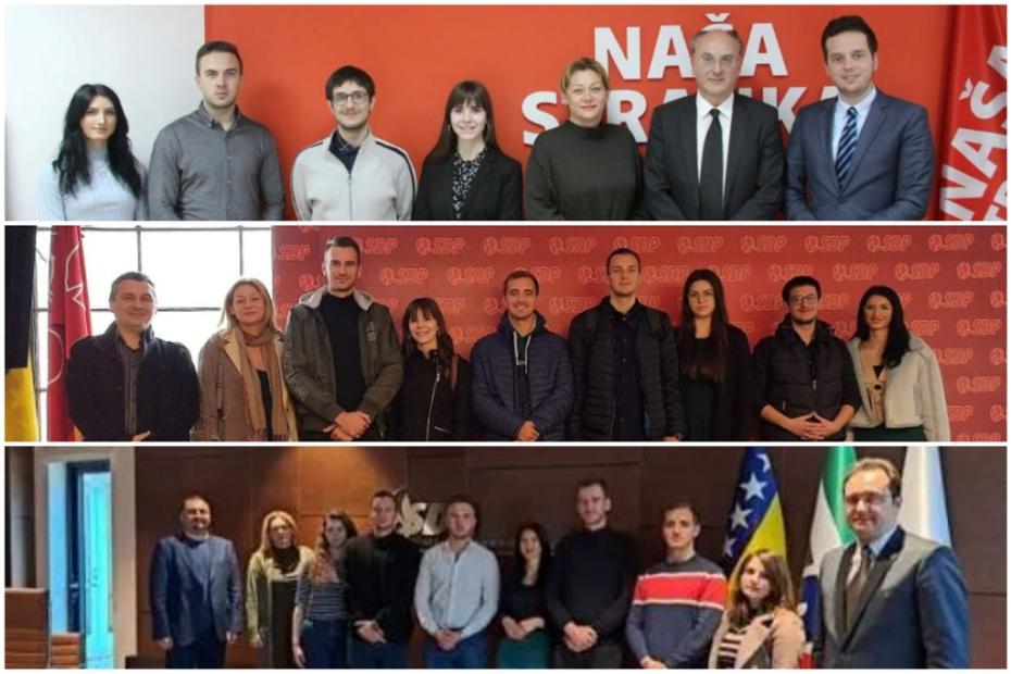 Studenti usmjerenja Upravljanje državom (Fakultet političkih nauka UNSA) posjetili političke stranke u BiH