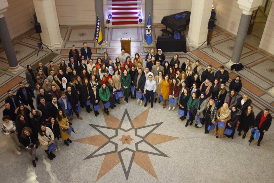 Prijem u Vijećnici za dobitnike najviših priznanja Univerziteta u Sarajevu