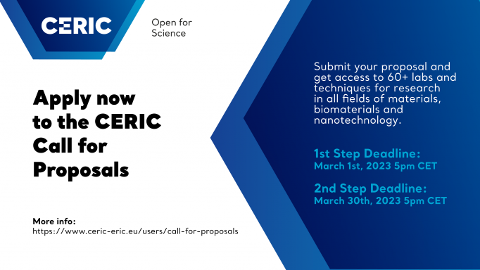 CERIC-ERIC Poziv za dostavu projektnih prijedloga 18 je sada OTVOREN!