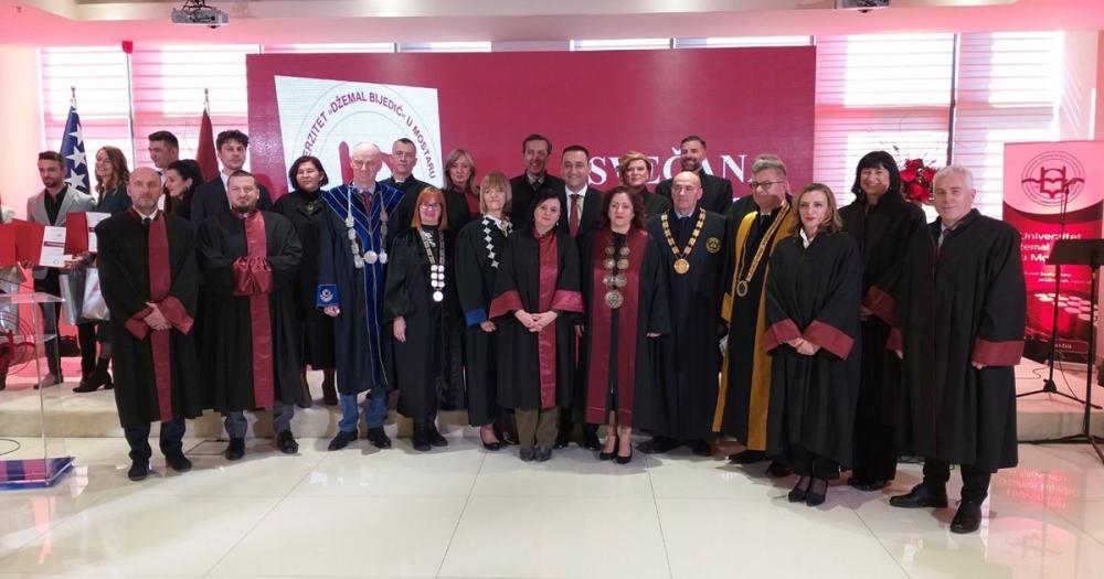 Čestitka Univerziteta u Sarajevu u povodu 46. godišnjice Univerziteta „Džemal Bijedić“ u Mostaru