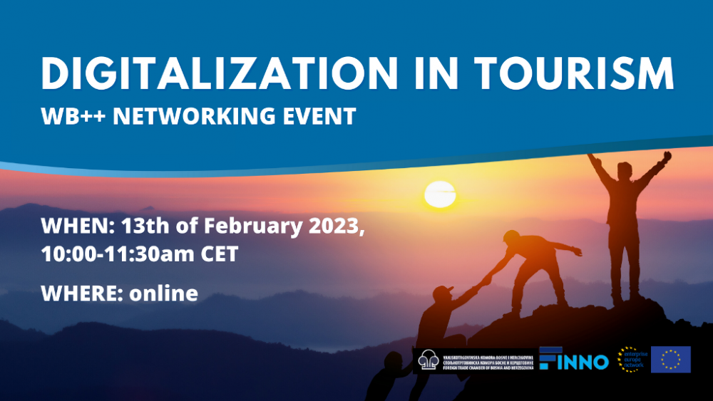 Poziv | Online događaj WB++ Pitch & Match: Digitalizacija u turizmu