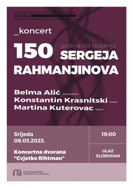 Koncert povodom 150 godina od rođenja Sergeja Rahmanjinova