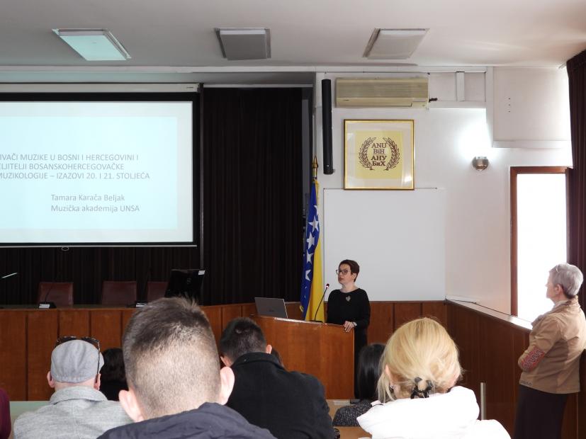 Održano predavanje prof. dr. Tamare Karača Beljak u okviru manifestacije 2. Dani muzikologije i etnomuzikologije
