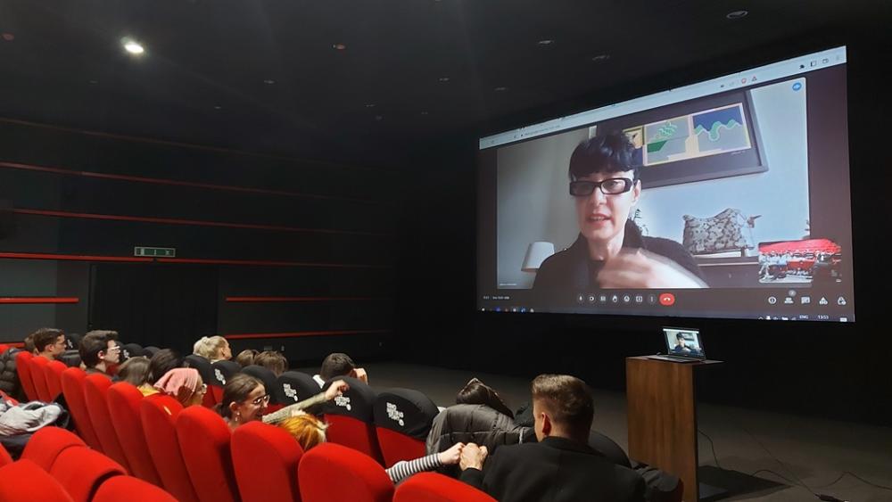 Predavanje producentice Labine Mitevske za studente Odsjeka za produkciju Akademije scenskih umjetnosti UNSA