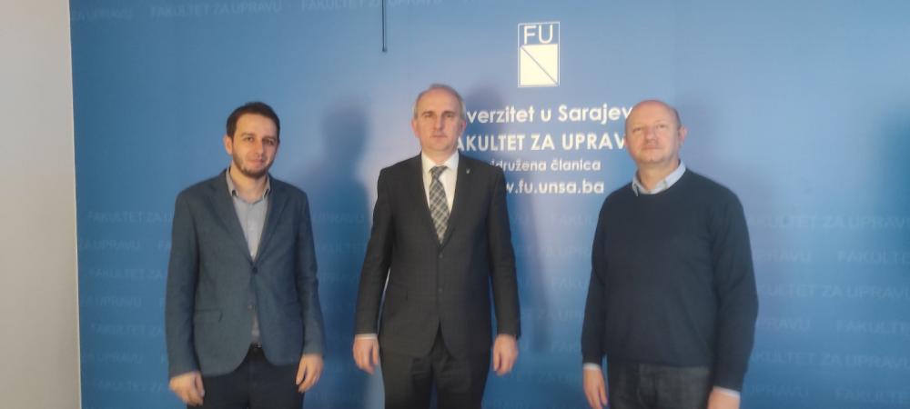 Načelnik Općine Tešanj posjetio Fakultet za upravu UNSA