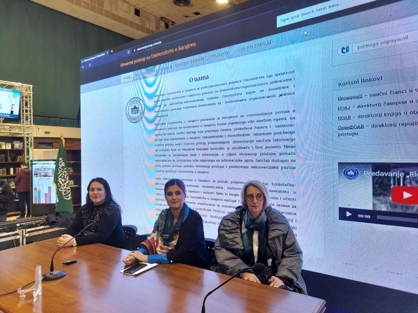 Održane prezentacije "Otvoreno izdavaštvo na Univerzitetu u Sarajevu" i "Otvoreni pristup na Univerzitetu u Sarajevu"