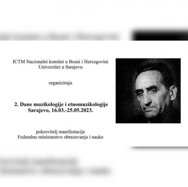 Nastavljaju se 2. Dani muzikologije i etnomuzikologije predavanjem prof. dr. Fatime Hadžić