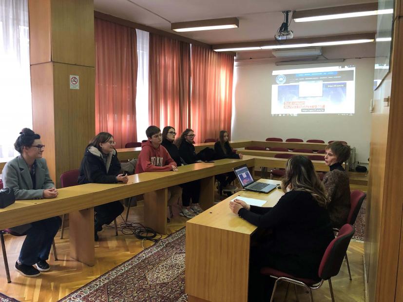 Susret sa srednjoškolcima Franjevačke klasične gimnazije Visoko na Odsjeku za sociologiju Filozofskog fakulteta UNSA