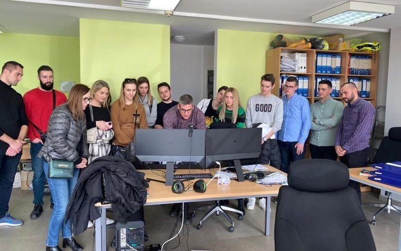 Studenti Mašinskog fakulteta UNSA, smjer Klimatizacija, grijanje i hlađenje, u posjeti firmi PolyPlan BH d.o.o