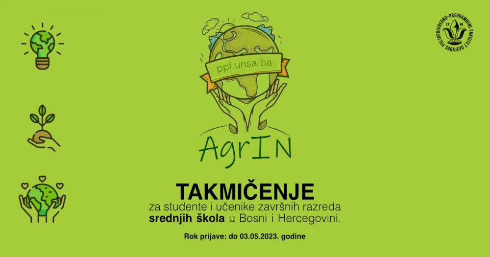 Takmičenje za studente i učenike završnih razreda srednjih škola u BiH - AgrIN