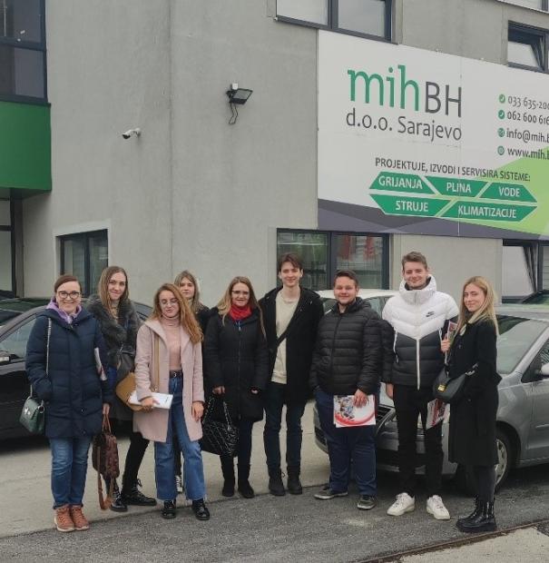 Studenti Mašinskog fakulteta UNSA, smjer Klimatizacija, grijanje i hlađenje, u posjeti firmi mihBH d.o.o. Sarajevo
