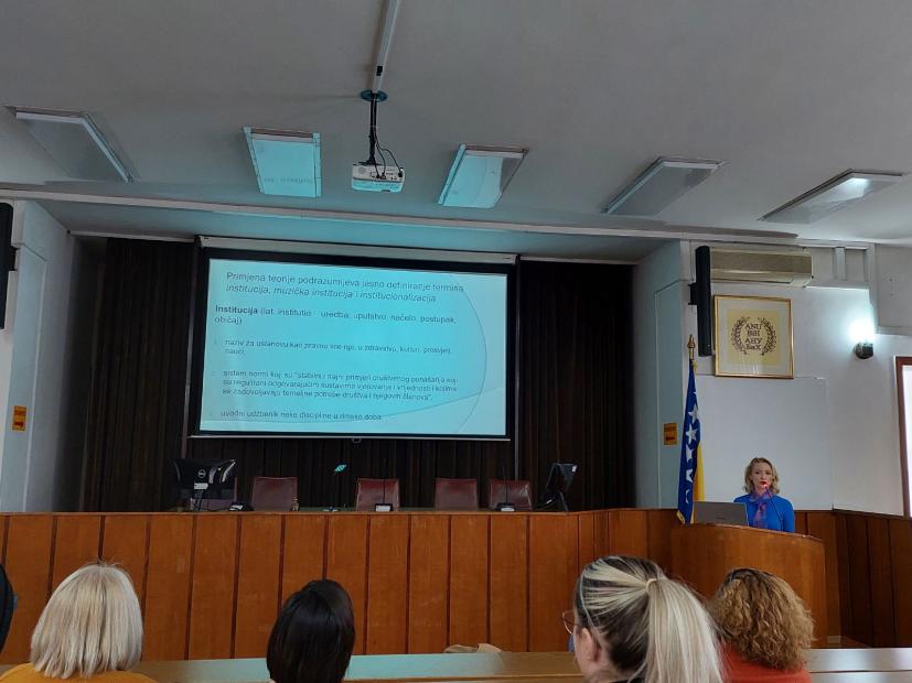 Održano predavanje prof. dr. Fatime Hadžić u okviru manifestacije 2. Dani muzikologije i etnomuzikologije