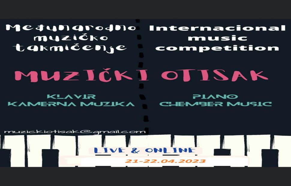 Na Međunarodnom takmičenju "Muzički otisak" studenti u klasi prof. Emine Begić ostvarili su zavidne rezultate osvojivši tri prve nagrade