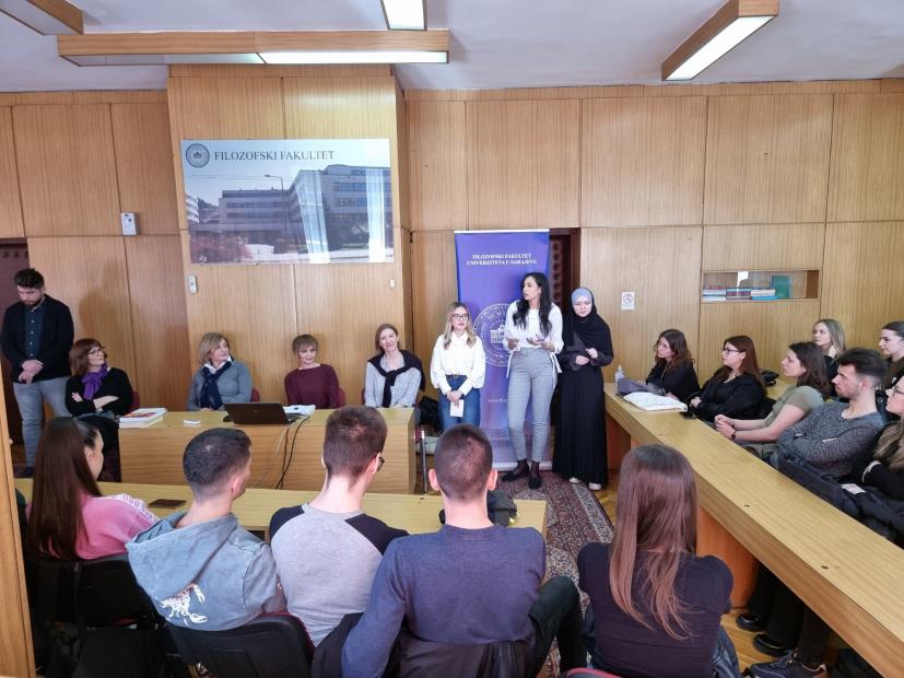 Posjeta učenika Prve gimnazije Odsjeku za bosanski, hrvatski i srpski jezik i Odsjeku za književnosti naroda Bosne i Hercegovine