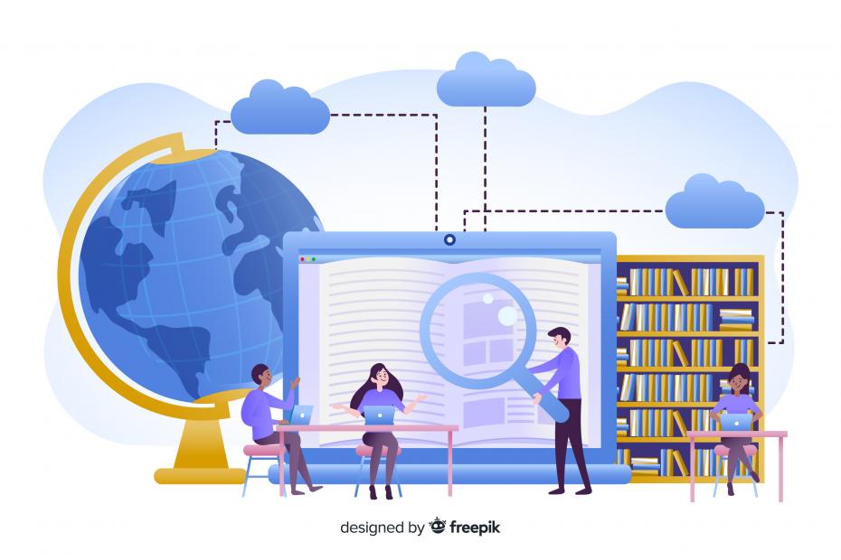 <a href="https://www.freepik.com/free-vector/online-education_4331813.htm#query=Higher%20education%20libraries%20and%20open%20science&position=2&from_view=search&track=ais">Image by pikisuperstar</a> on Freepik