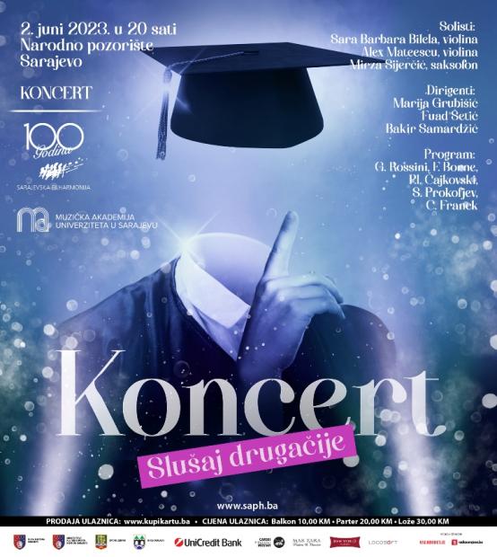 Zajednički koncert Muzičke akademije Univerziteta u Sarajevu i Sarajevske filharmonije 