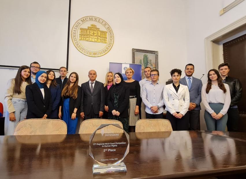 Prijem za timove Pravnog fakulteta UNSA povodom ostvarenih uspjeha na prestižnim takmičenjima