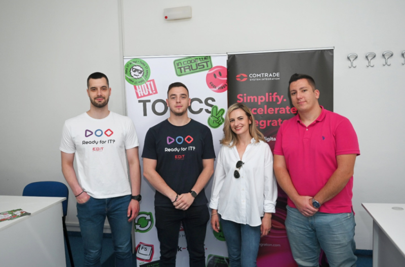 Prezentacija EDIT regionalne IT škole na Fakultetu za saobraćaj i komunikacije UNSA