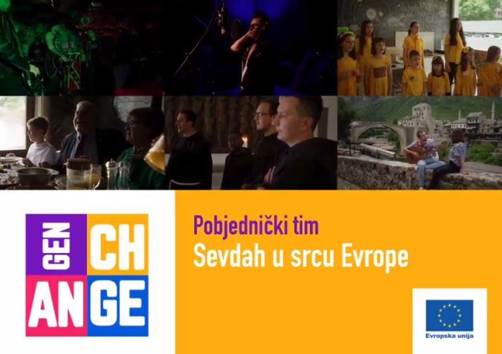 GenChange pobjednik za najbolji video koji je predstavio sasvim drugačiju priču o putovanju BiH ka EU je Tim Sevdah!