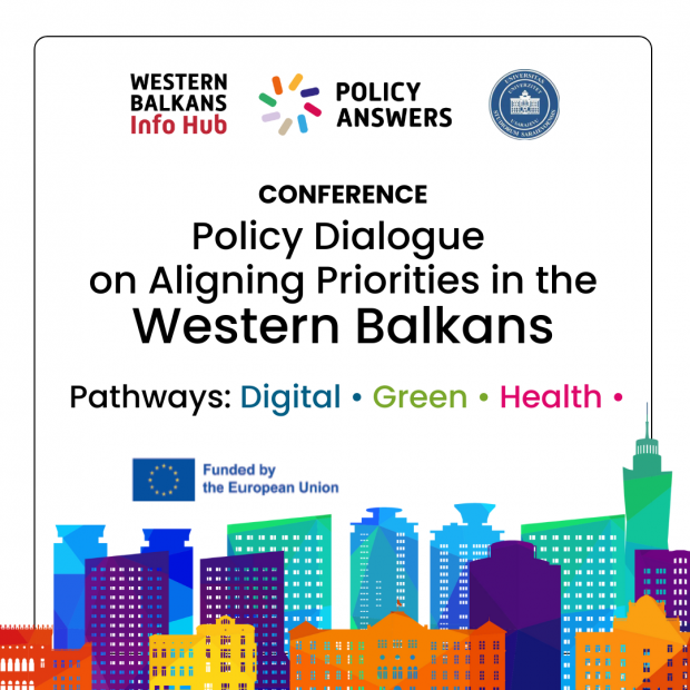 Najavljujemo konferenciju "Dijalog o usklađivanju prioriteta na Zapadnom Balkanu – Vizija 2030 – Digitalni/Zeleni/Zdravi putevi"