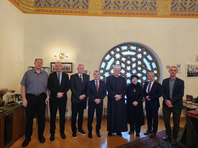 Visoka delegacija Mešihata Islamske zajednice u Republici Hrvatskoj posjetila Fakultet islamskih nauka UNSA