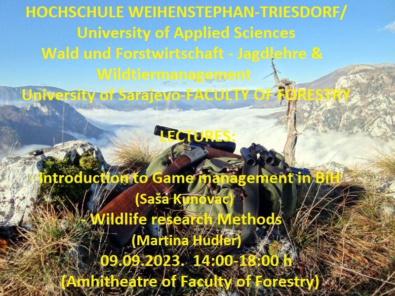 Predavanja u sklopu Erasmus+ programa i saradnje Šumarskog fakulteta UNSA i Univerziteta u Freisingu