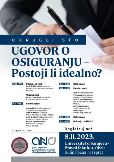 Okrugli sto „Ugovor o osiguranju - postoji li idealno?“