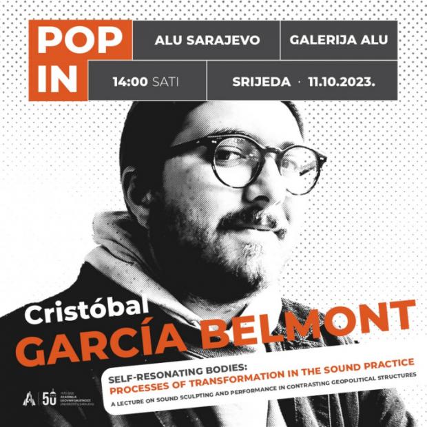 POP IN! predavanje i performans: Cristóbal García Belmont