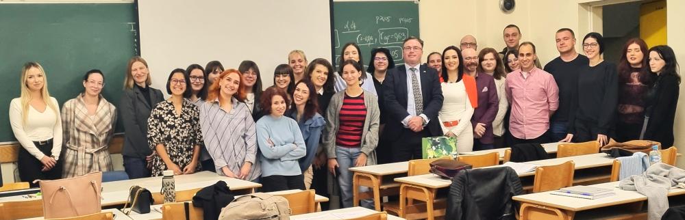 Posjeta ambasadora Republike Slovenije Lektoratu za slovenski jezik Filozofskog fakulteta UNSA