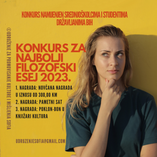 Konkurs za najbolji filozofski esej 2023