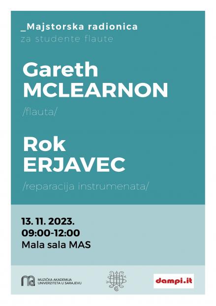Majstorska radionica flautiste Garetha McLearnona