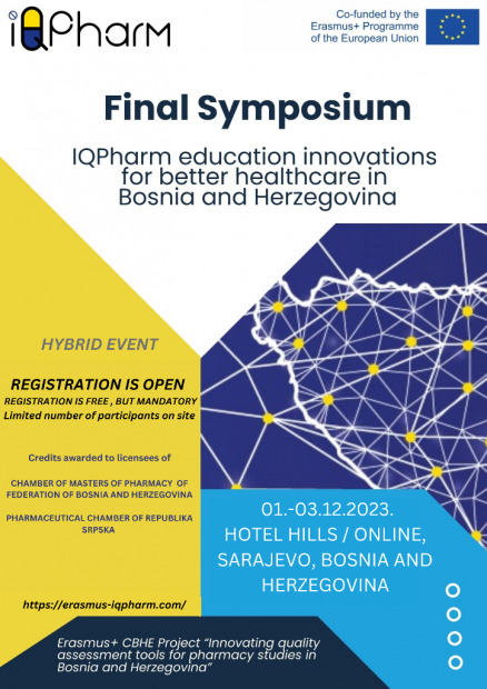 IQPharm Završni simpozij – registracija je otvorena