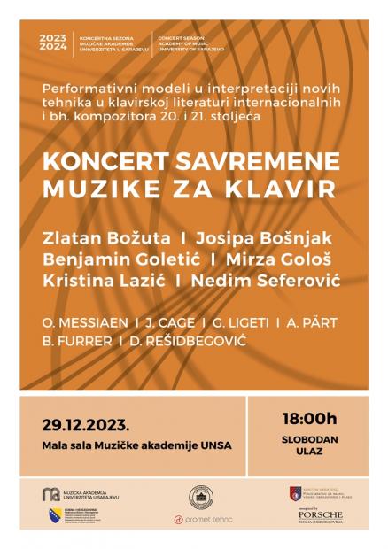 Koncert savremene muzike za klavir 