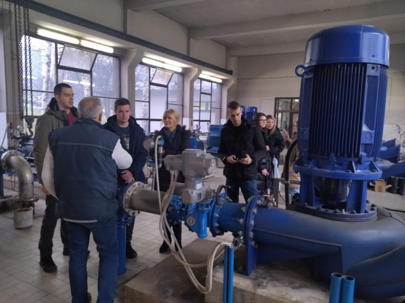 Studenti Građevinskog fakulteta UNSA | Nastavak stručne posjete ViK objektima