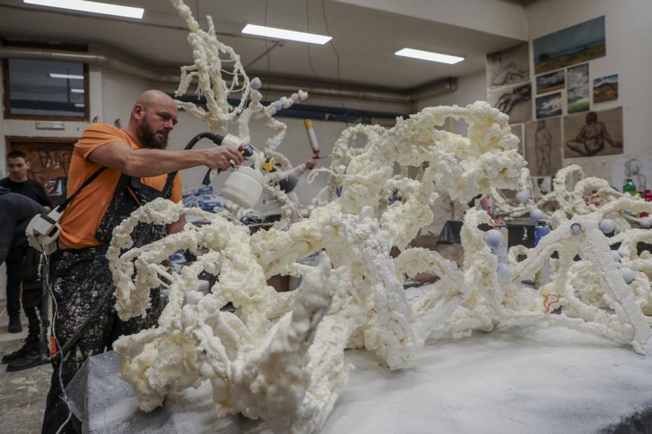 Gostovanje Mateja Bizovičara, Slovenačkog umjetnika i radionica u sklopu predmeta Svjetlo u dizajnu