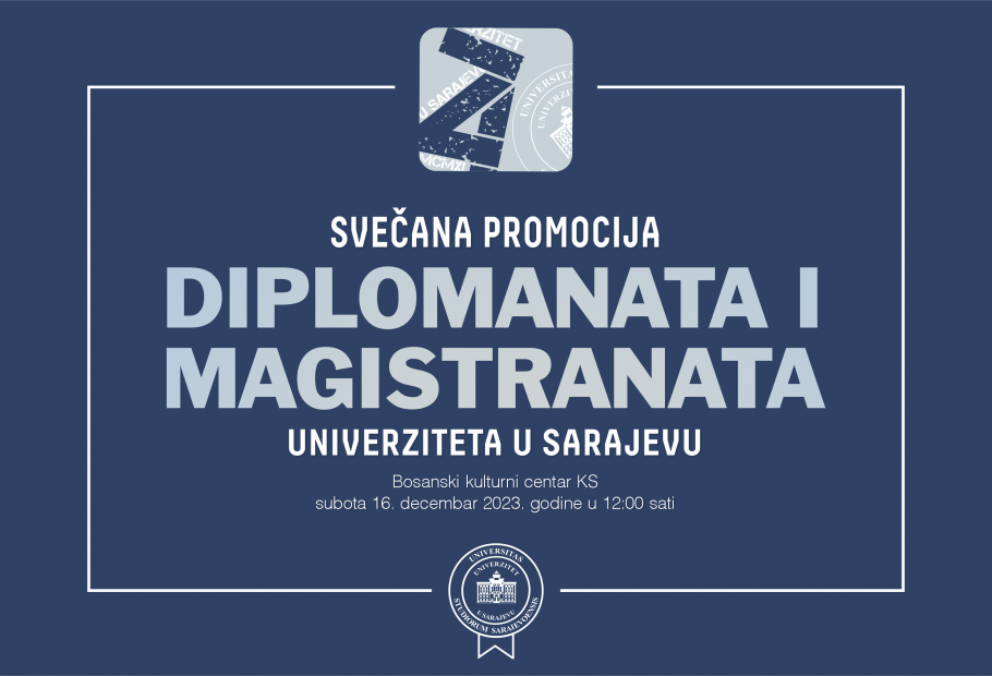 Univerzitet u Sarajevu promovira 3769 diplomantica i diplomanata, magistrantica i magistranata!