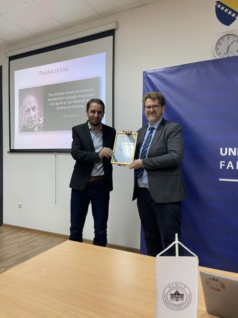 Gostujuće predavanje mr. Nijaza Avdukića, v.d. direktora Federalnog zavoda za programiranje razvoja