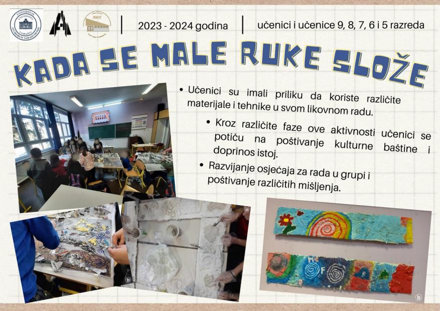 Studenti i studentice Akademije likovnih umjetnosti UNSA realizirali metodičke projekte s svrhom unapređenja školskog života i kulture