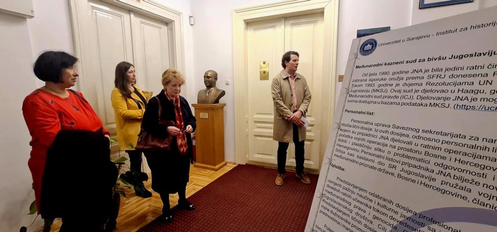 Otvorena dokumentarna izložba „Sedma republika na sudu: lični dosijei oficira JNA kao dokazni materijal u bazama MKSJ“ u povodu 1. marta – Dana nezavisnosti BiH