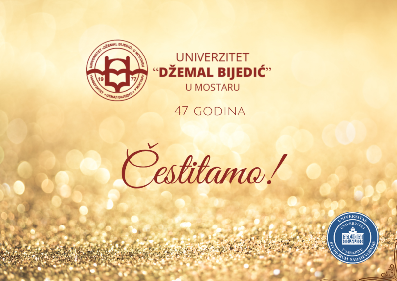 Čestitka Univerzitetu „Džemal Bijedić“ u Mostaru u povodu 47. godišnjice