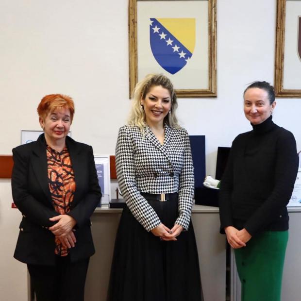 Ministrica za nauku, visoko obrazovanje i mlade KS ugostila rukovoditeljicu Ureda za podršku studentima UNSA
