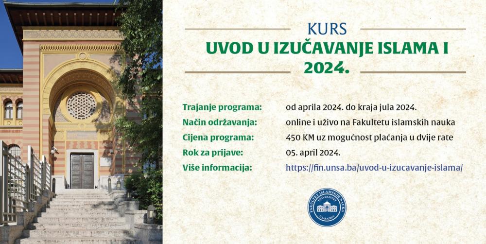 Kurs “Uvod u izučavanje islama I”