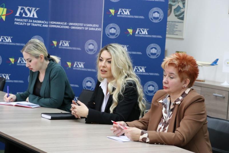 Ministrica za nauku, visoko obrazovanje i mlade Kantona Sarajevo posjetila Fakultet za saobraćaj i komunikacije Univerziteta u Sarajevu