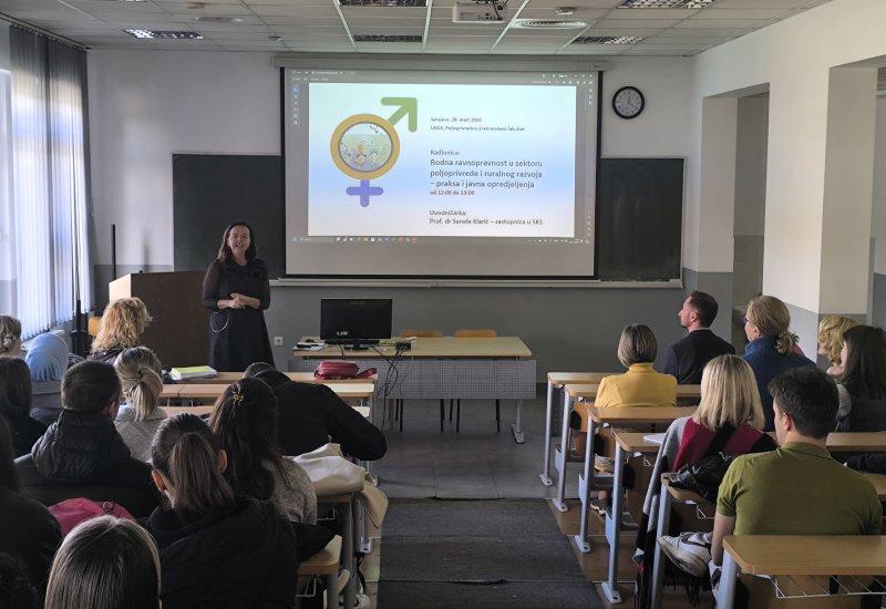 Održana radionica "Rodna ravnopravnost u sektoru poljoprivrede i ruralnog razvoja - praksa i javna opredjeljena"