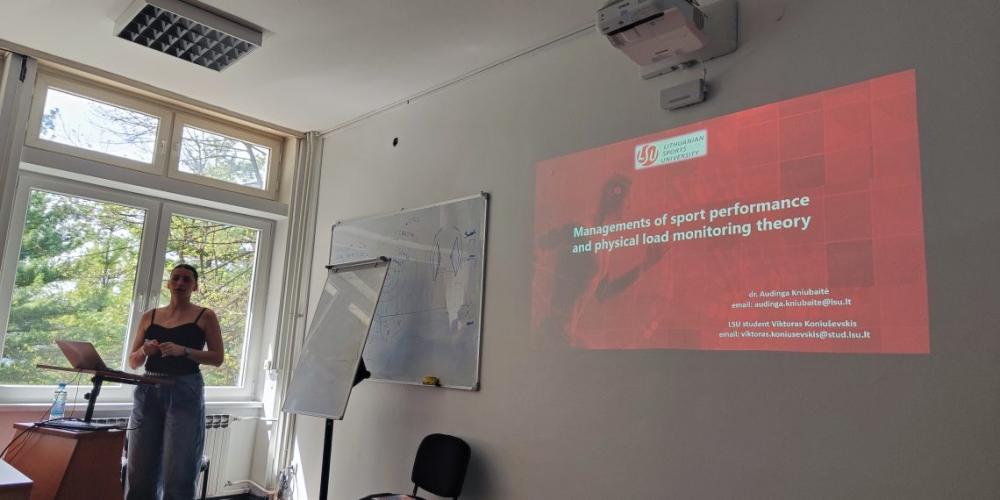 Dr. Audinga Kniubaitė sa Litvanskog univerziteta za sport posjetila Fakultet sporta i tjelesnog odgoja UNSA u okviru Erasmus+ programa